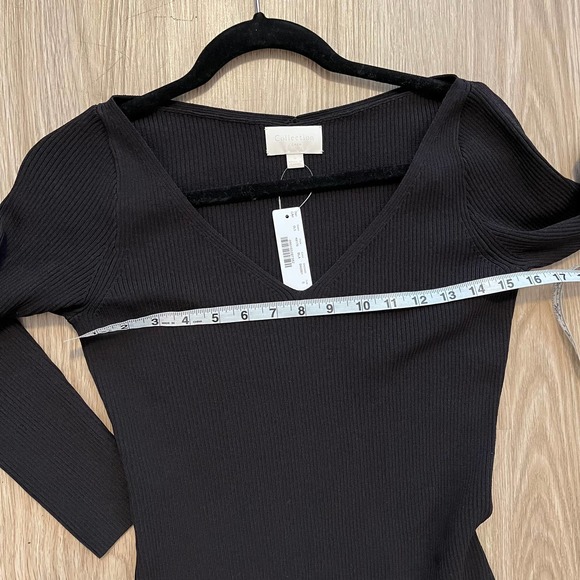 J. Crew Collection Midi Sheath body con dress black - Picture 7 of 9